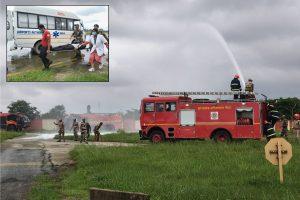रांची एयरपोर्ट पर हुआ बड़े विमान हादसे का मॉक ड्रिल, क्रिएट की गयी इमरजेंसी लैंडिंग