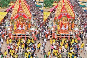 &#8216;जय जगन्नाथ&#8217; के स्वर से गूंजा आसमान, मौसीबाड़ी में महाप्रभु के दर्शन के लिए लगी कतार