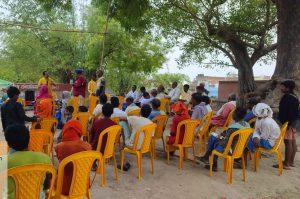 चौपाल में किसानों को दी उन्नत खेती की जानकारी