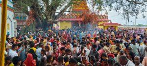 सरौन काली मंदिर की वार्षिक पूजा में उमड़े श्रद्धालु