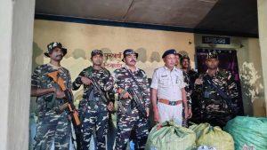 एसएसबी और पुलिस की संयुक्त कार्रवाई, 60 किलो डोडा जब्त