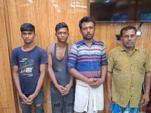 बहरमपुर पुलिस ने टोटो चोर के गिरोह के चार सदस्यों को दबोचा