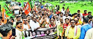Dhanbad News : जिले के प्रखंड कार्यालयों पर भाजपा का विरोध प्रदर्शन