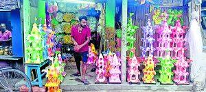 रथयात्रा : थर्मोकोल के छोटे छोटे रथों की मांग ज्यादा