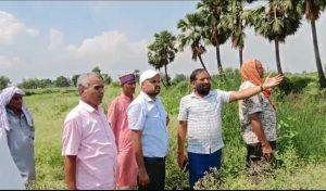 सर्वेयर टीम ने बाइपास के लिए स्थल का किया निरीक्षण