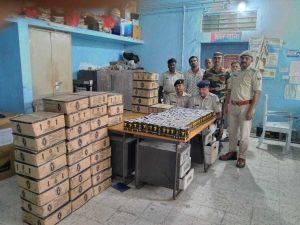 कार से 362 लीटर विदेशी शराब बरामद, एक युवक गिरफ्तार