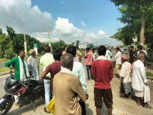 बाइक की ठोकर से अपर थानाध्यक्ष घायल