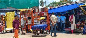 मंदिर व शिवगंगा जानेवाले मार्ग पर नहीं लगेंगी दुकानें