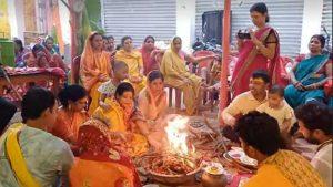 महागामा में बजरंगबली प्रतिमा की प्राण-प्रतिष्ठा पूजन धूमधाम से संपन्न