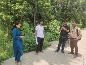 hajipur news. इंपैक्ट&#8230; घाघरा नदी की जमीन को बेचने के मामले में सीओ ने की स्थलीय जांच