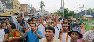 धूमधाम से निकला भगवान जगन्नाथ की उल्टा रथ, भक्तों ने लगाये जयकारे