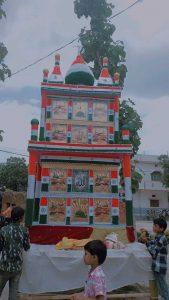भोरे में आकर्षक ताजियों ने लोगों का मोहा मन