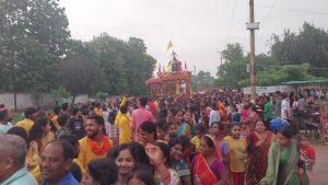 भगवान जगन्नाथ की वापसी रथयात्रा में उमड़ा श्रद्धालुओं का जनसैलाब