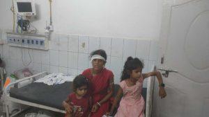 घरेलू विवाद में ससुराल वालों ने विवाहिता को पीटकर किया घायल, भर्ती