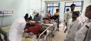 जमीन विवाद में मारपीट, 18 लोग जख्मी, एक महिला समेत आधा दर्जन लोगों का फटा सिर
