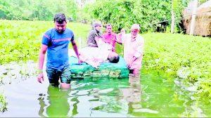 &#8230;जहां हर साल माॅनसून में केले का रॉफ्ट बनता है मरीजों का सहारा