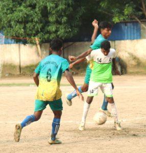 Jsa a division football league :रामस्वरूप के गोल से विकास समिति जीता