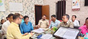 स्वतंत्रता दिवस के आयोजन को लेकर तैयारी की समीक्षा