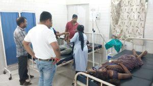 सड़क दुर्घटना में माता पिता व बच्ची घायल, ट्रक फरार