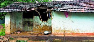 Chaibasa News : मझगांव में हाथियों का उत्पात घर तोड़ा, 50 किलो चावल खाये