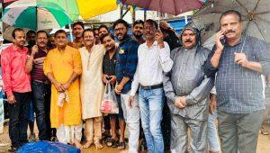 दुर्गा पूजा पंडाल निर्माण को लेकर भूमि पूजन
