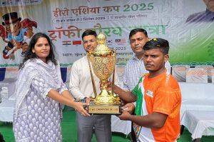 एशिया कप ट्रॉफी गौरव यात्रा का पूर्णिया में हुआ भव्य स्वागत