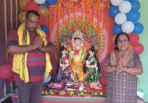 क्षेत्र के विभिन्न पूजा-पंडालों में प्रतिष्ठापित हुए विघ्नहर्ता गणपति बप्पा