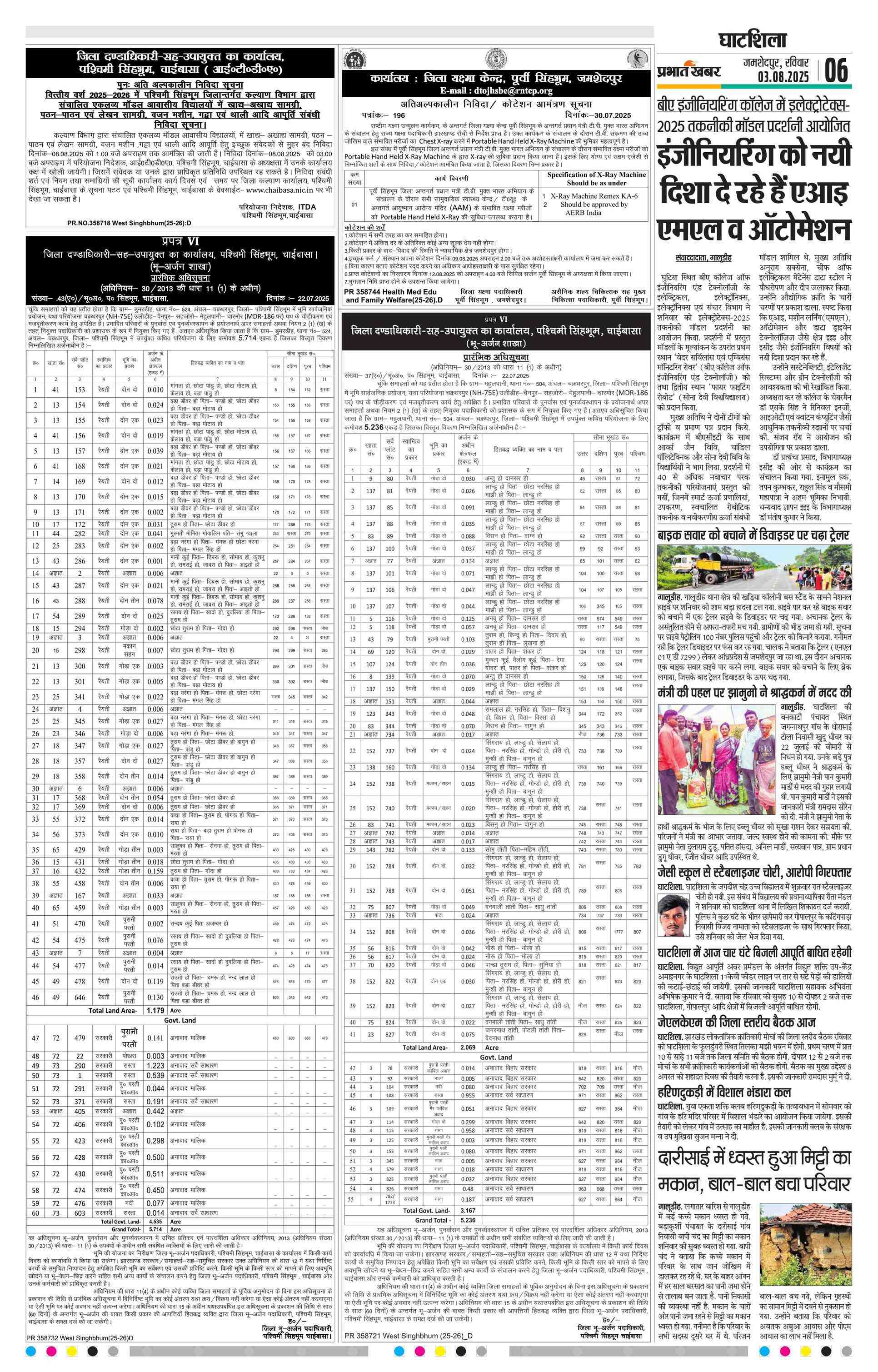 Ghatsila E-Paper | 2025-08-03 | Page 8 | Prabhat Khabar